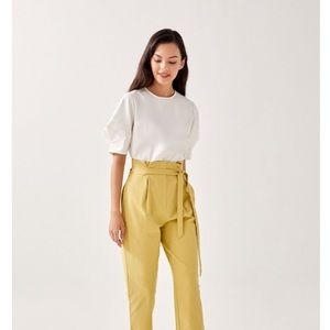 Love, Bonito Gaia Puff Sleeve Blouse, Size S, White